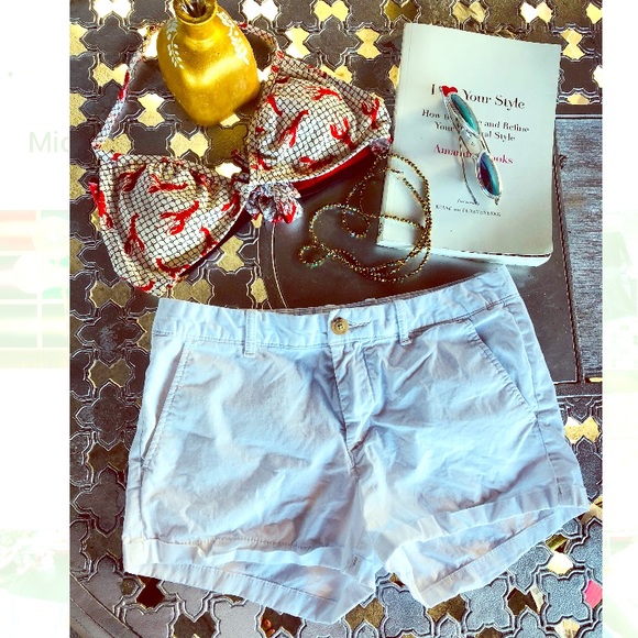 WHO.A.U White Cotton Shorts, Size 27 - Picture 1 of 8